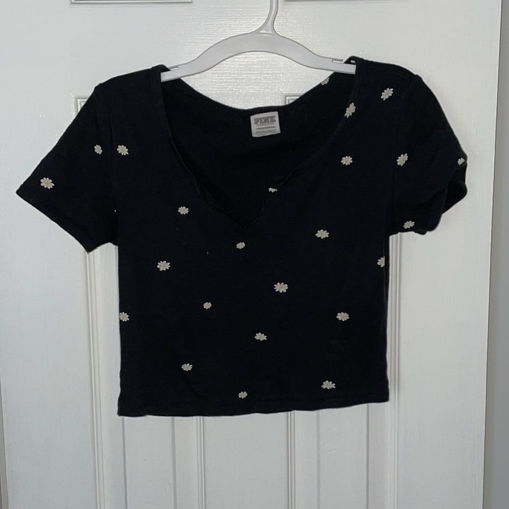 PINK cropped baby tshirt